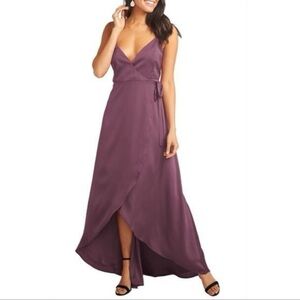 Elegant Purple Wrap Dress xs Mariah